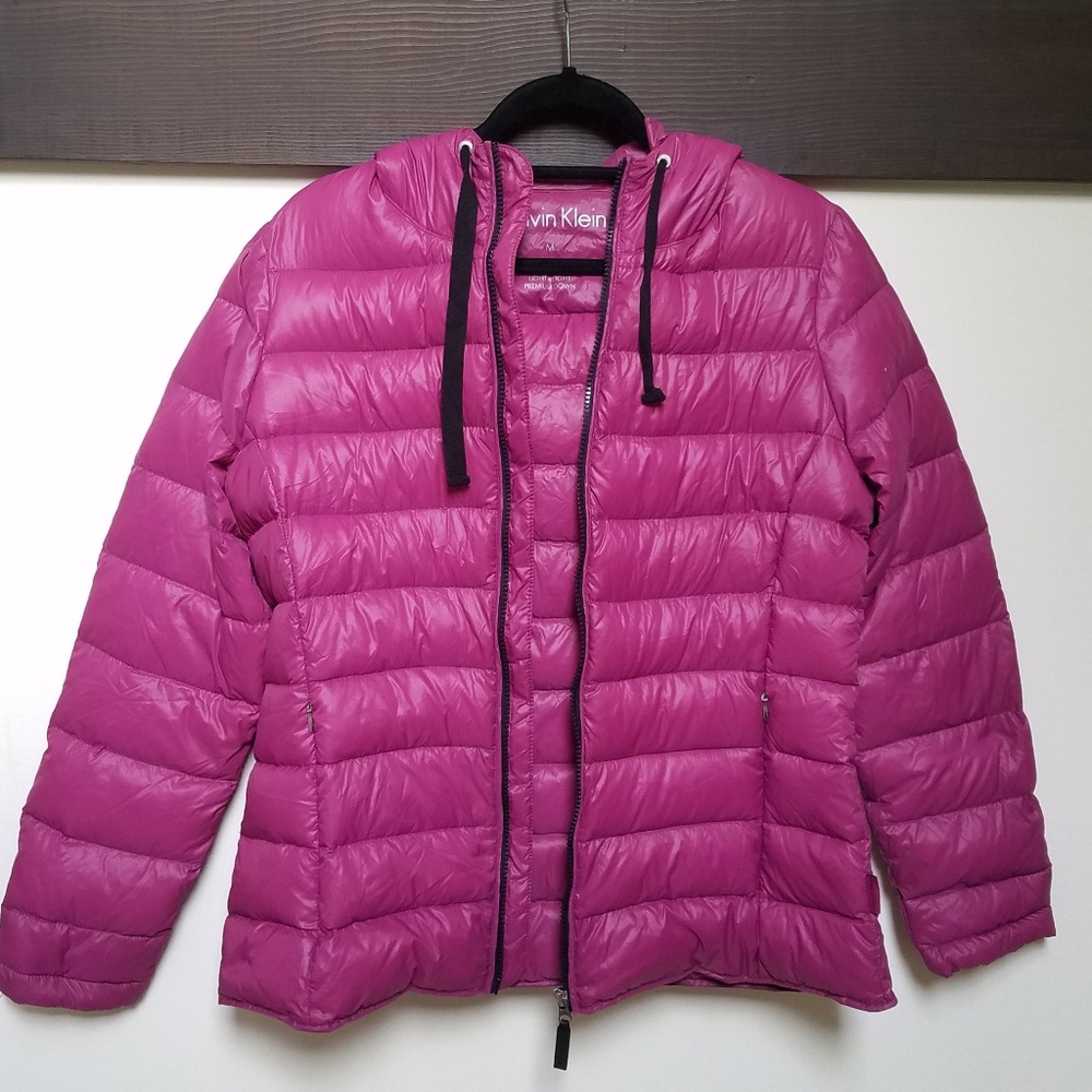 CALVIN KLEIN Pink/Purple Puffer Coat